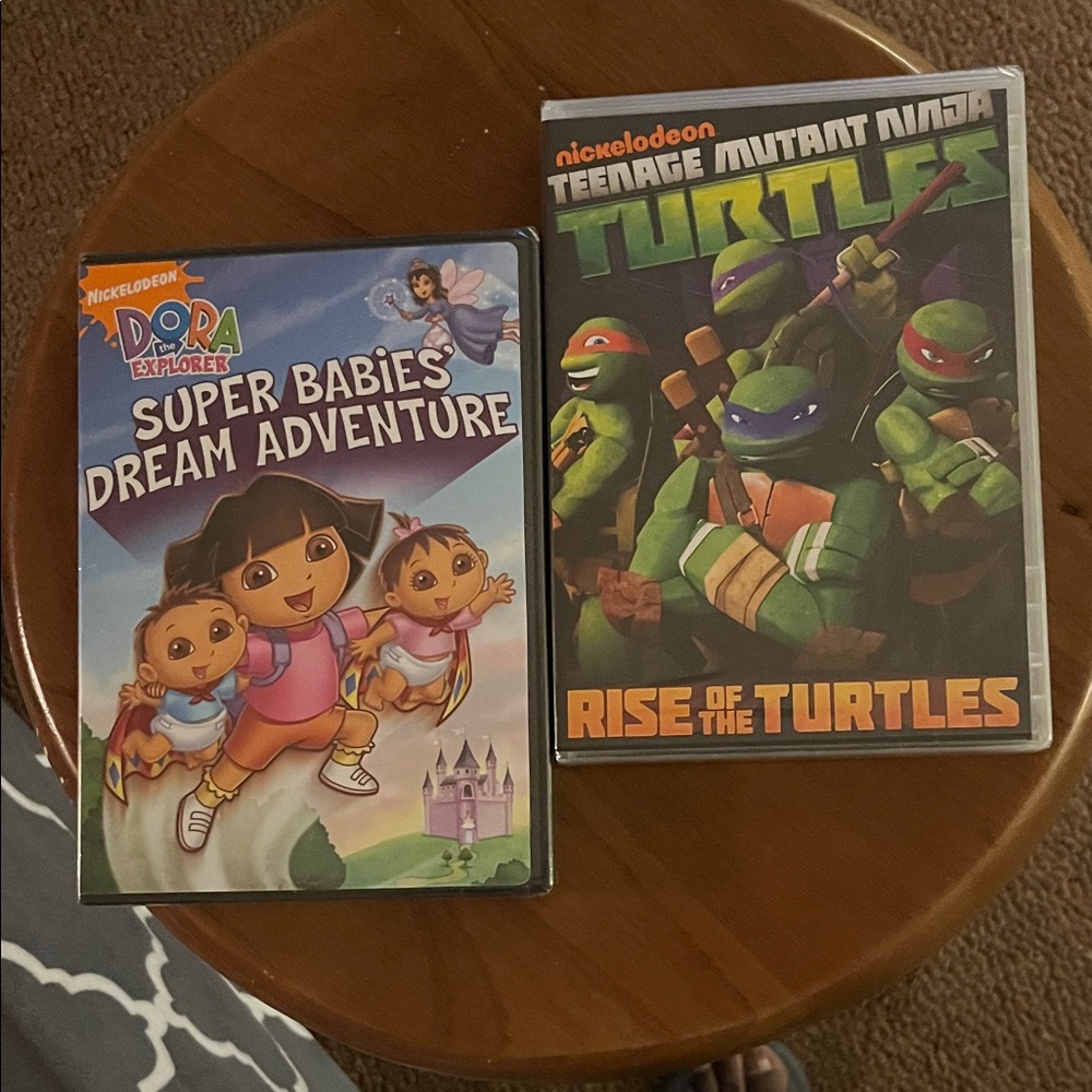 Nickelodeon Dora Super Babies & TMNT Rise of the Turtles DVD Set